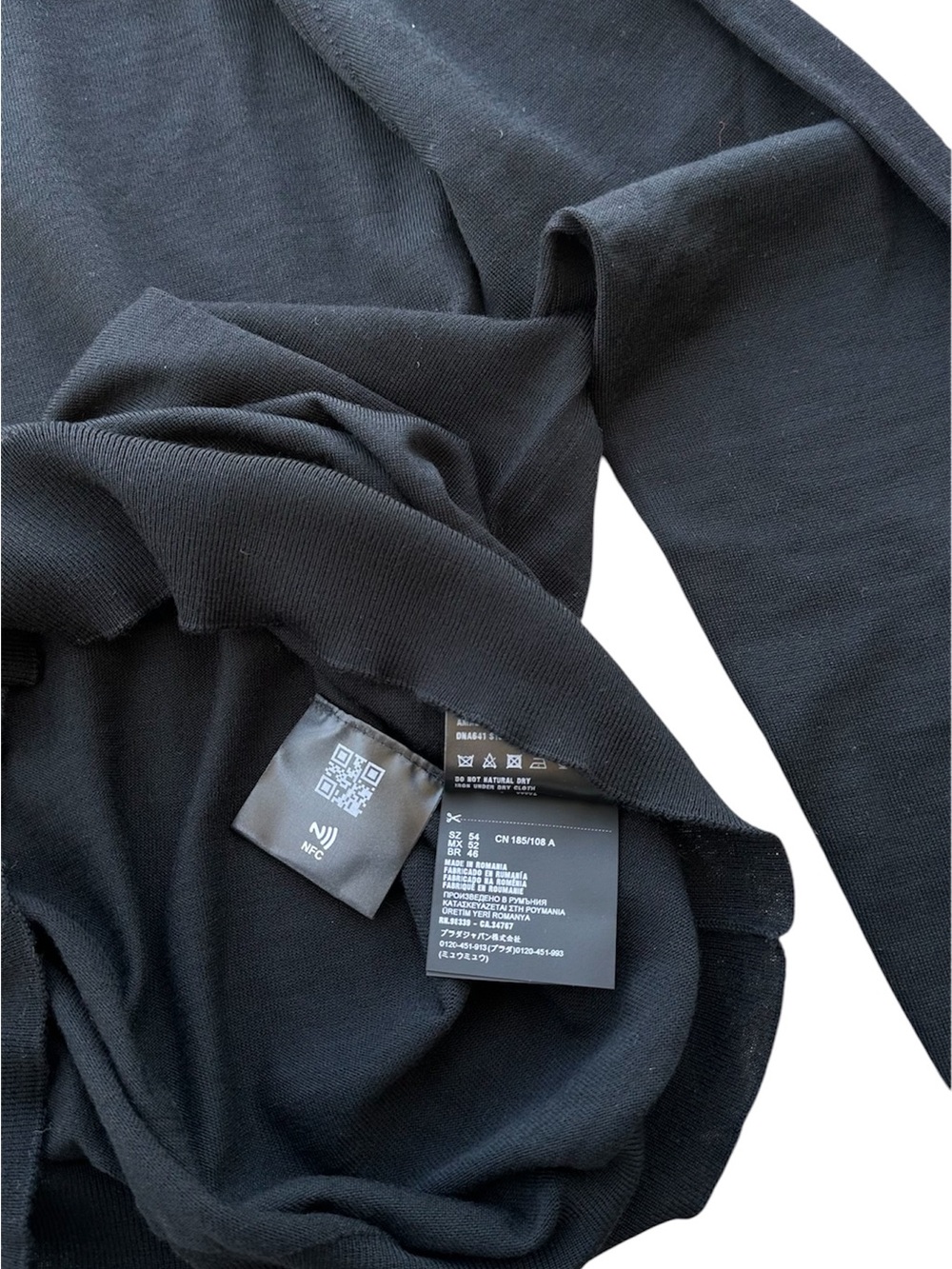Prada Black Wool Crewneck Sweater - Picture 4 of 4